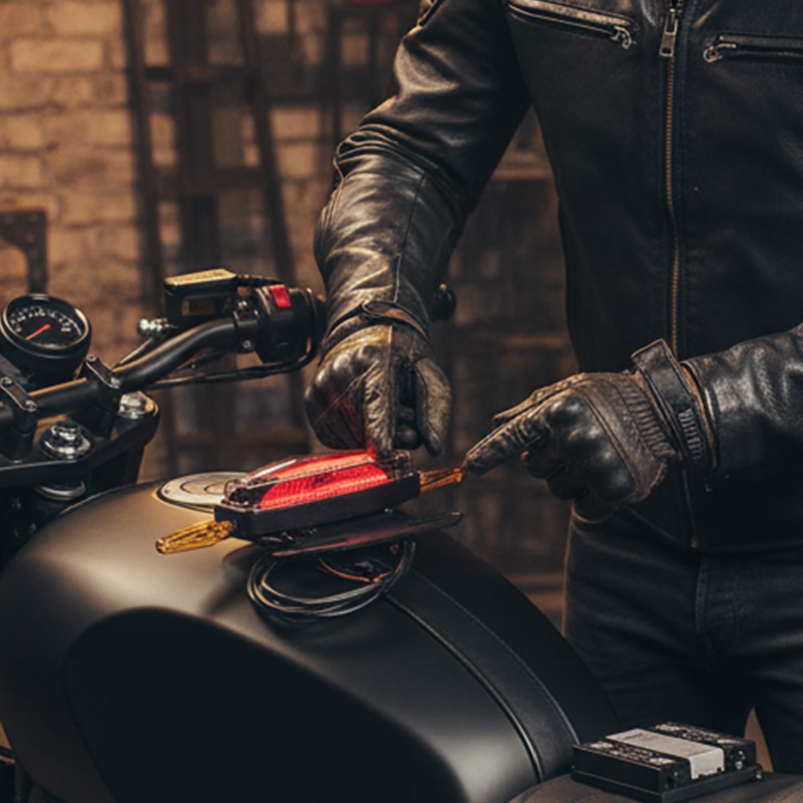 E-bike Taillight 6-Pin Connection IPX4 Waterproof Multiple Lighting Functions