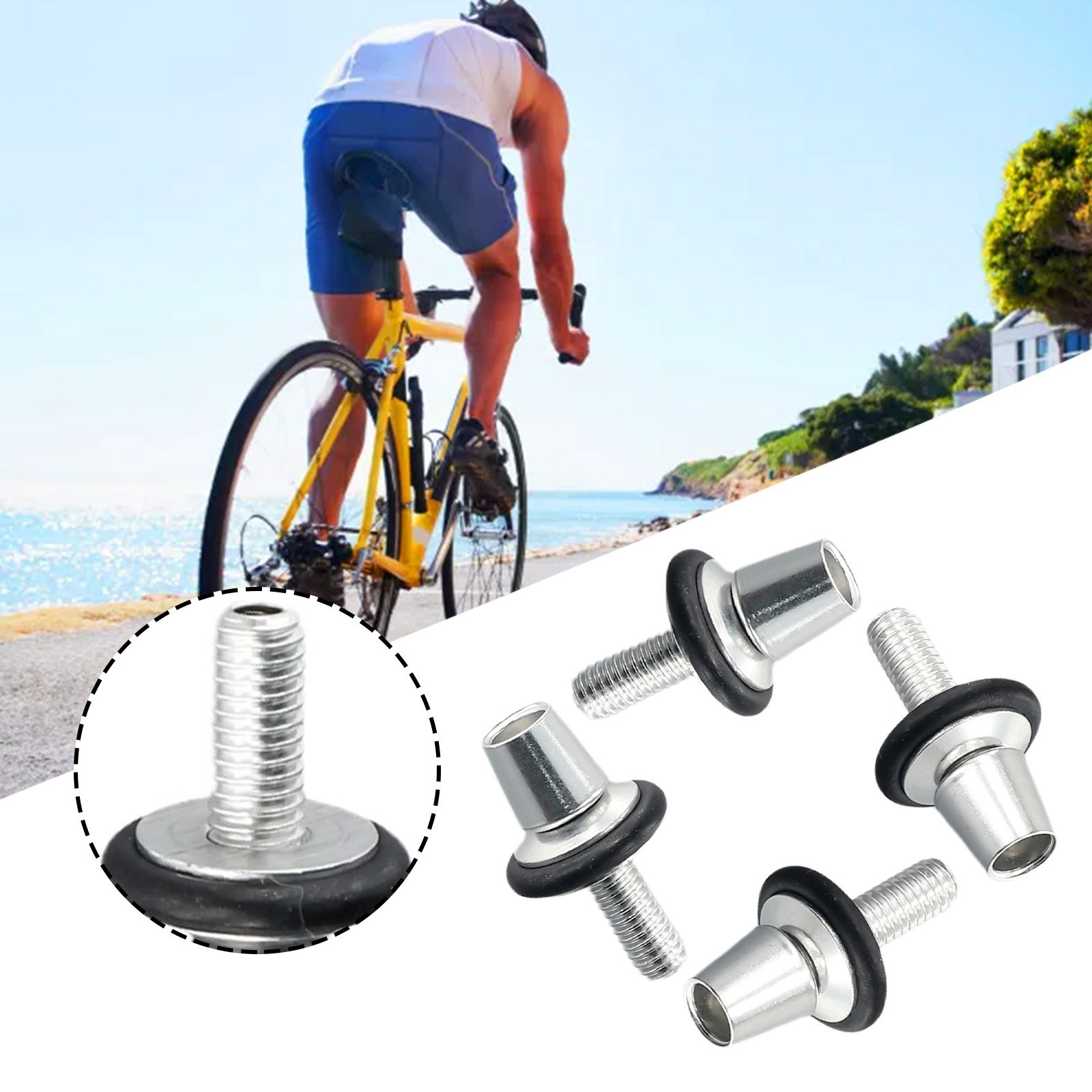 Bicycle Bike Cycling V/ Caliper Adjustment Fixing Screws Bolts 4PC