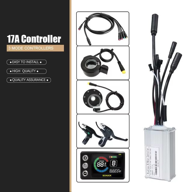 E-bike Electric Bicycle Controller 12V/24V/36V/48V/60V/72V 17A/26A/30A 250-1000W