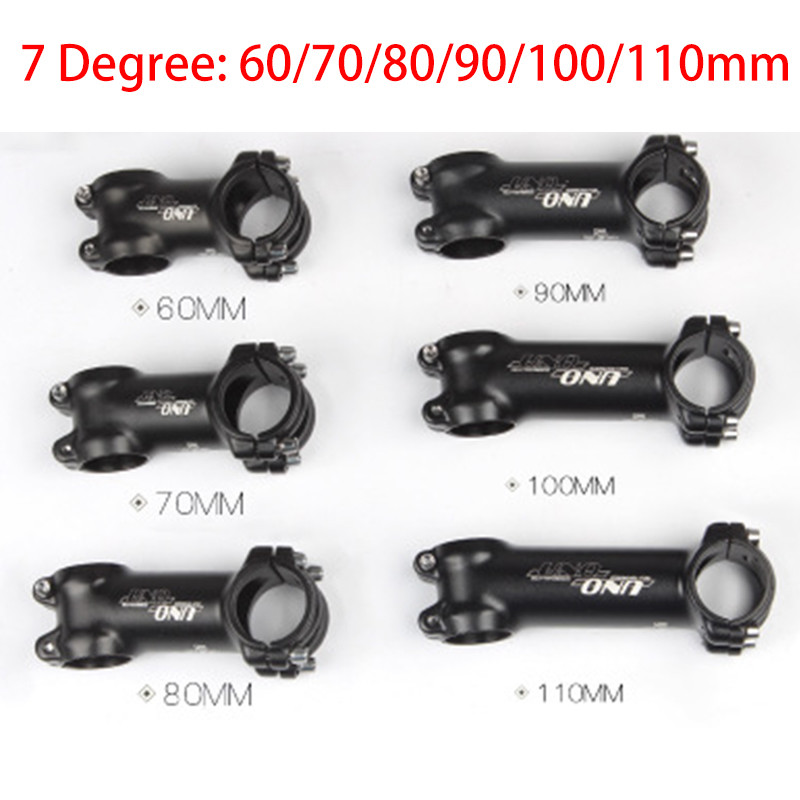31.8mm Bike Stem ±7/17/35°UNO Al Alloy MTB Road Bike handlebar bar Stem 60-130mm