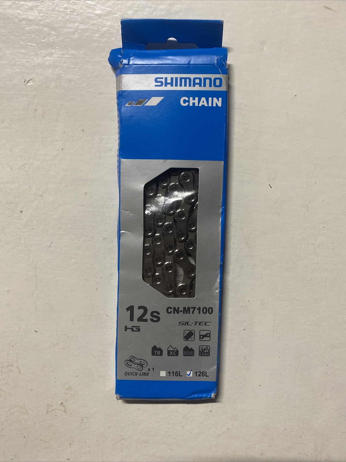 Shimano SLX CN-M7100 Chain 12 Speed 126 Link Mountain Bike w/ Quick Link