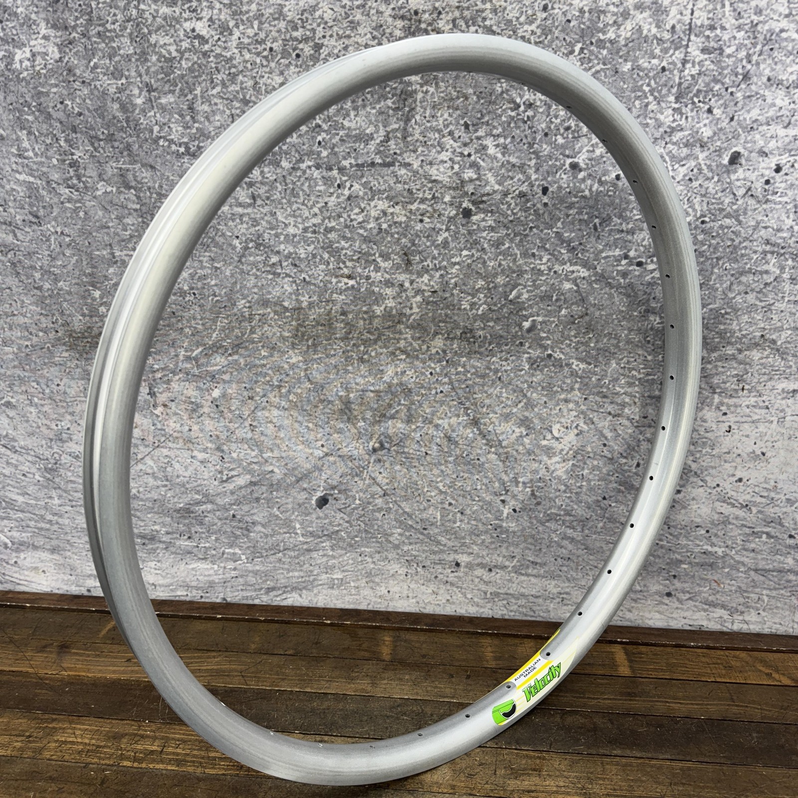 Velocity P35 26in Rim Clincher 32H Disc Wide Silver Alloy MTB Australia Hoop