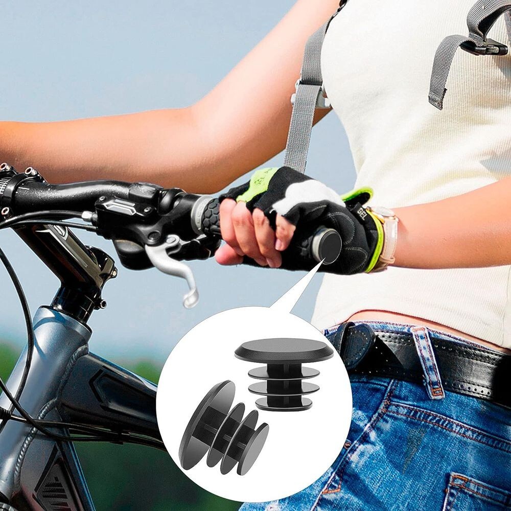20x Plastic Handlebar Bar End Plugs Caps for Road Mountain Bike Bicycle C151