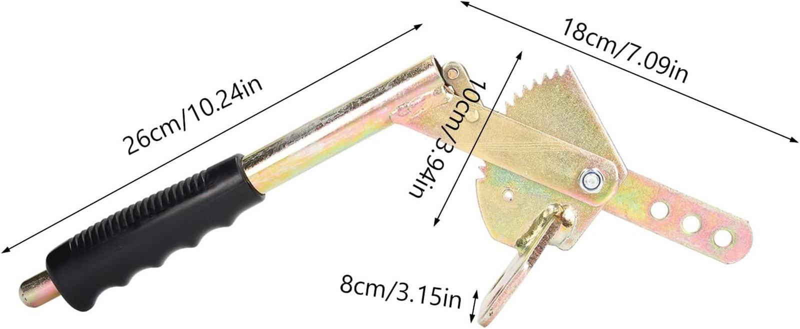 Hand Brake Lever Handle Antislip Galvanized Steel Emergency Brake Handle Univers