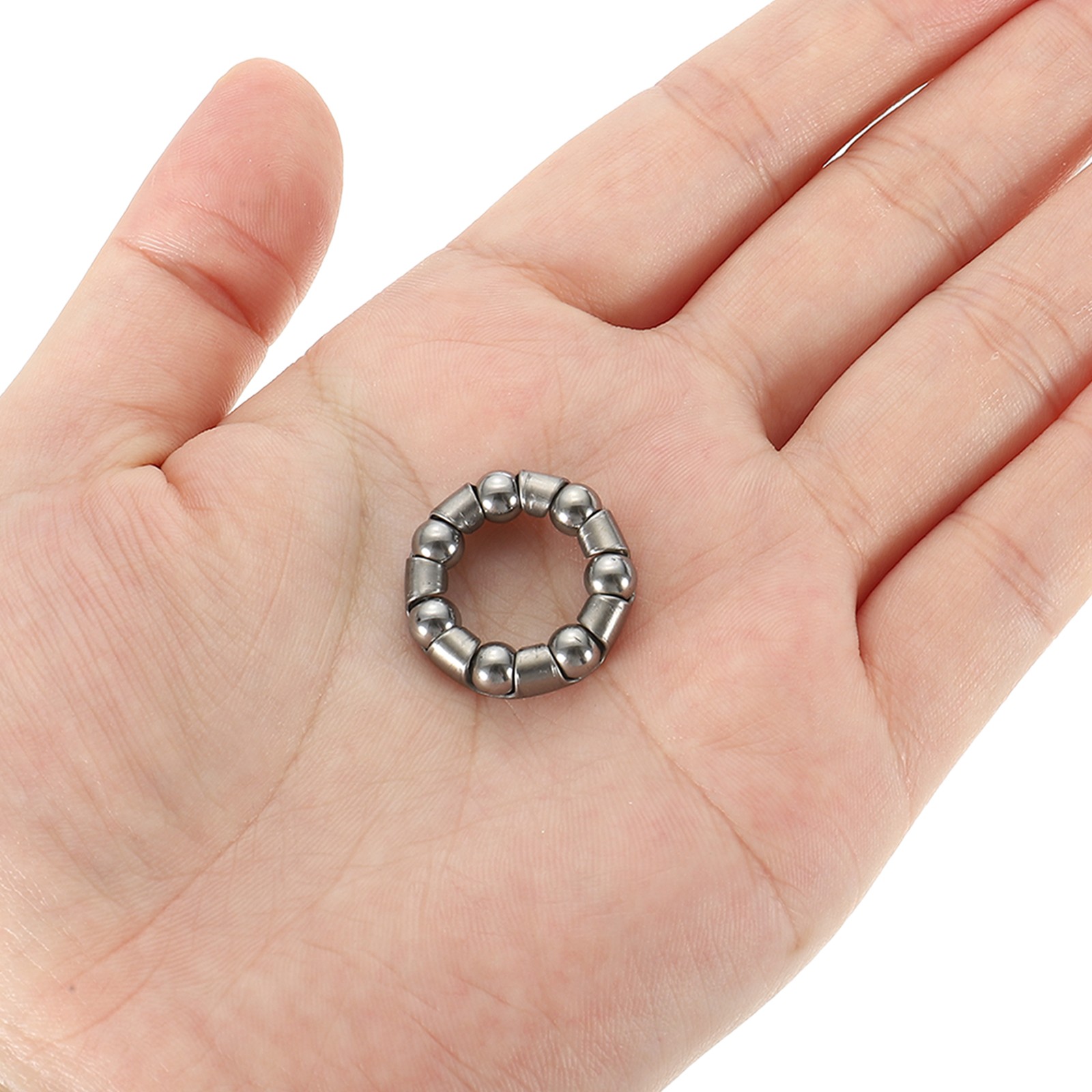 Bike Ball Crank Bearing 20mm x 7 Balls, 4 Pack Bicycle Bearings, Silver