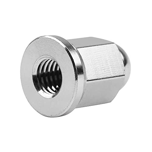 Titanium M8 M10 Dome Head Acorn Nuts for Bicycle Motorcycle Exhaust M6 Silver