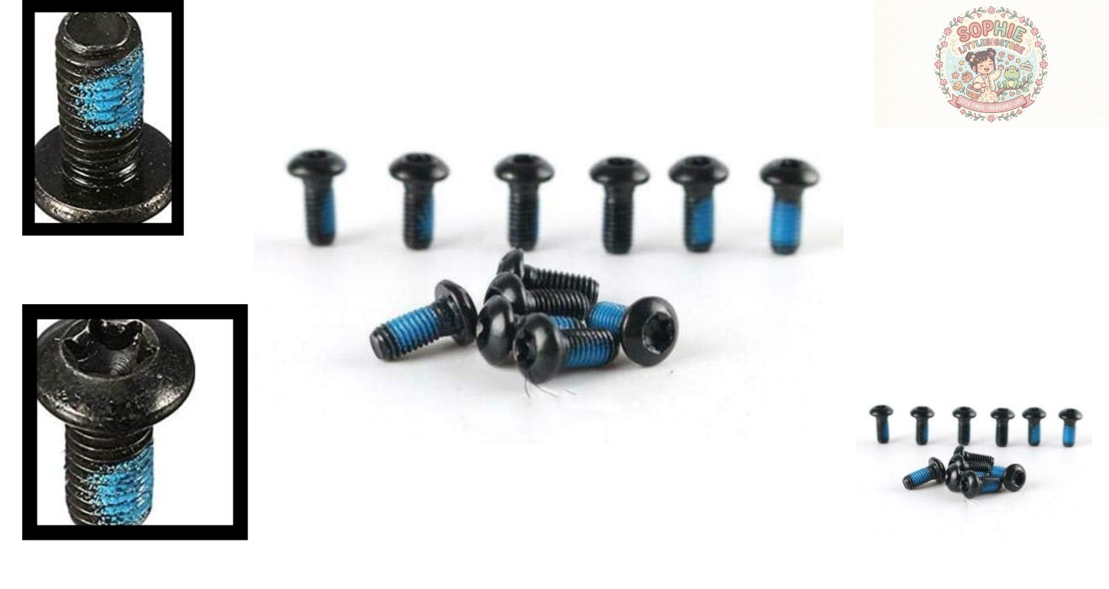 Lightweight 12-Pack M5x10mm Alloy Steel Bolts for Mountain Bicycle Brakes
