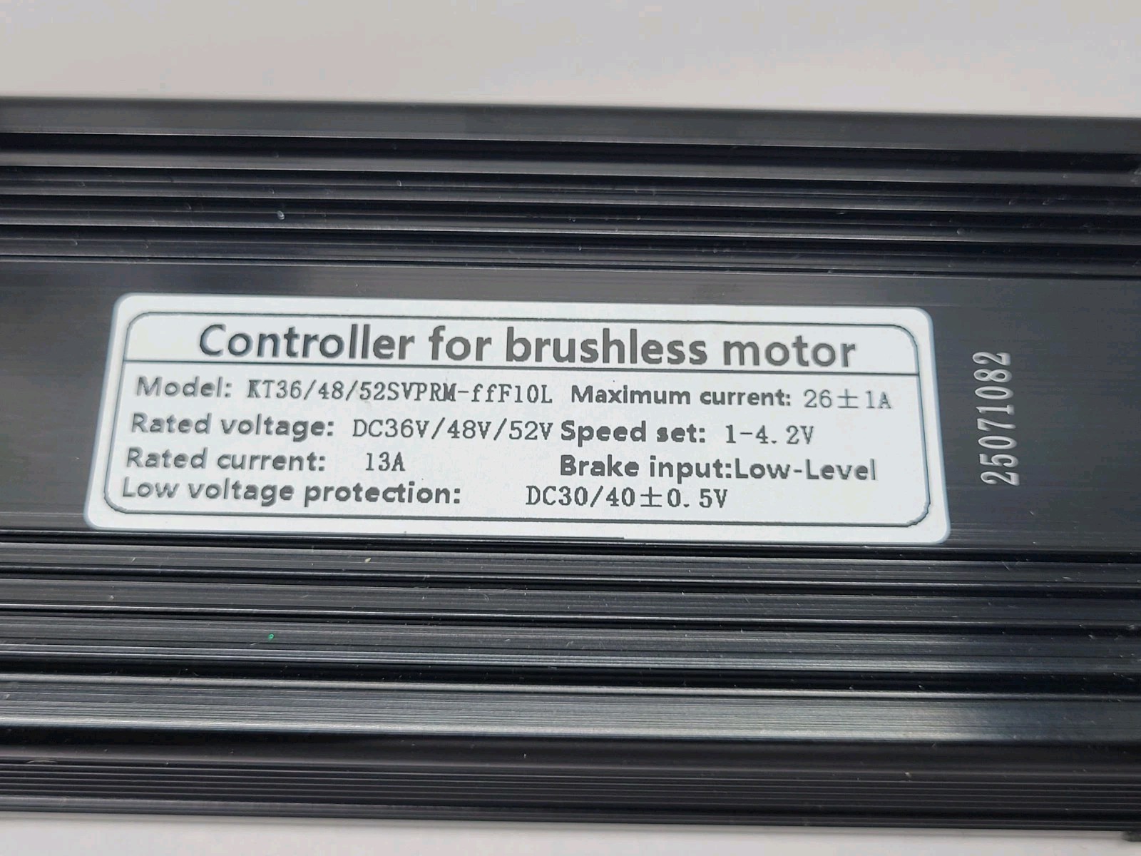 KT36/48/52SVPRM-ffF10L DC 36V/ 48V /52V Controller for Brushless Motor