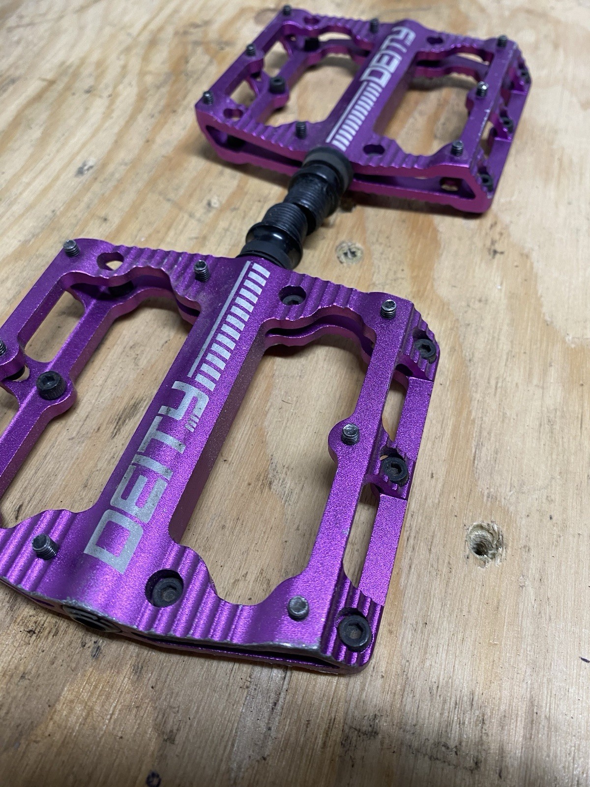 Deity Black Kat Purple Pedals
