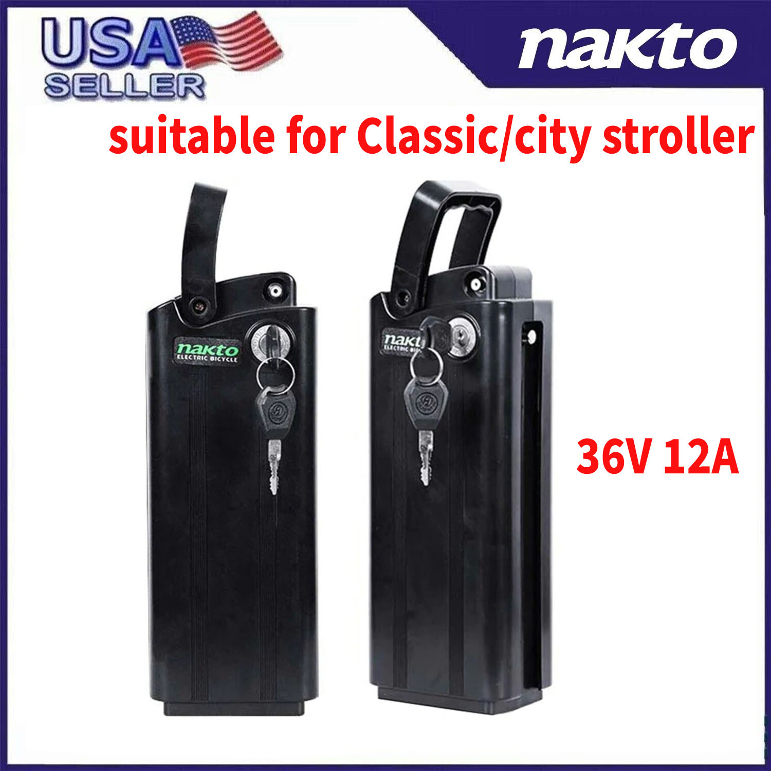 Ebike Battery Replacement ,Electric Bike Battery For NAKTO Ebike USA