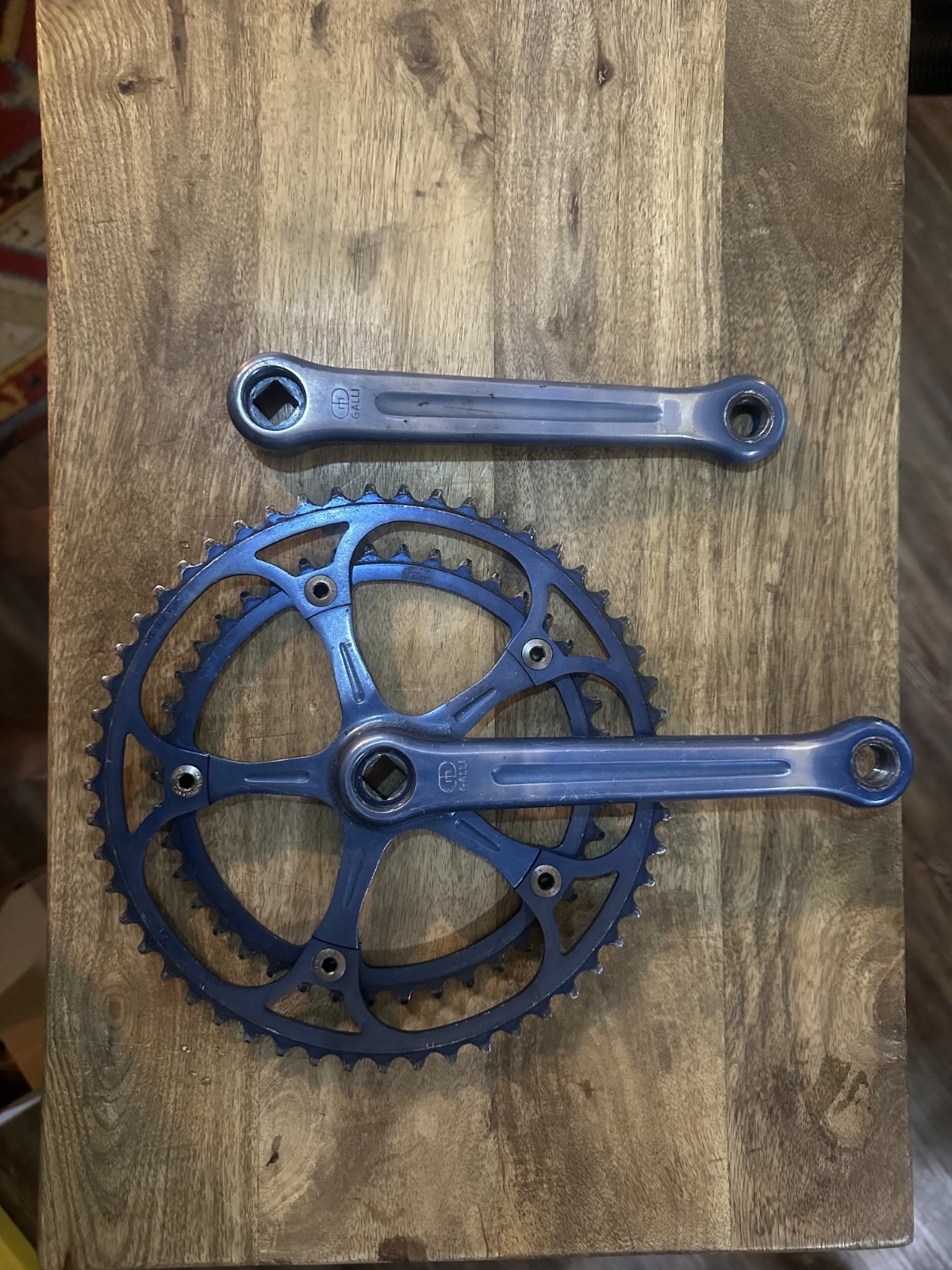 Galli Crankset Blue Anodized Rare
