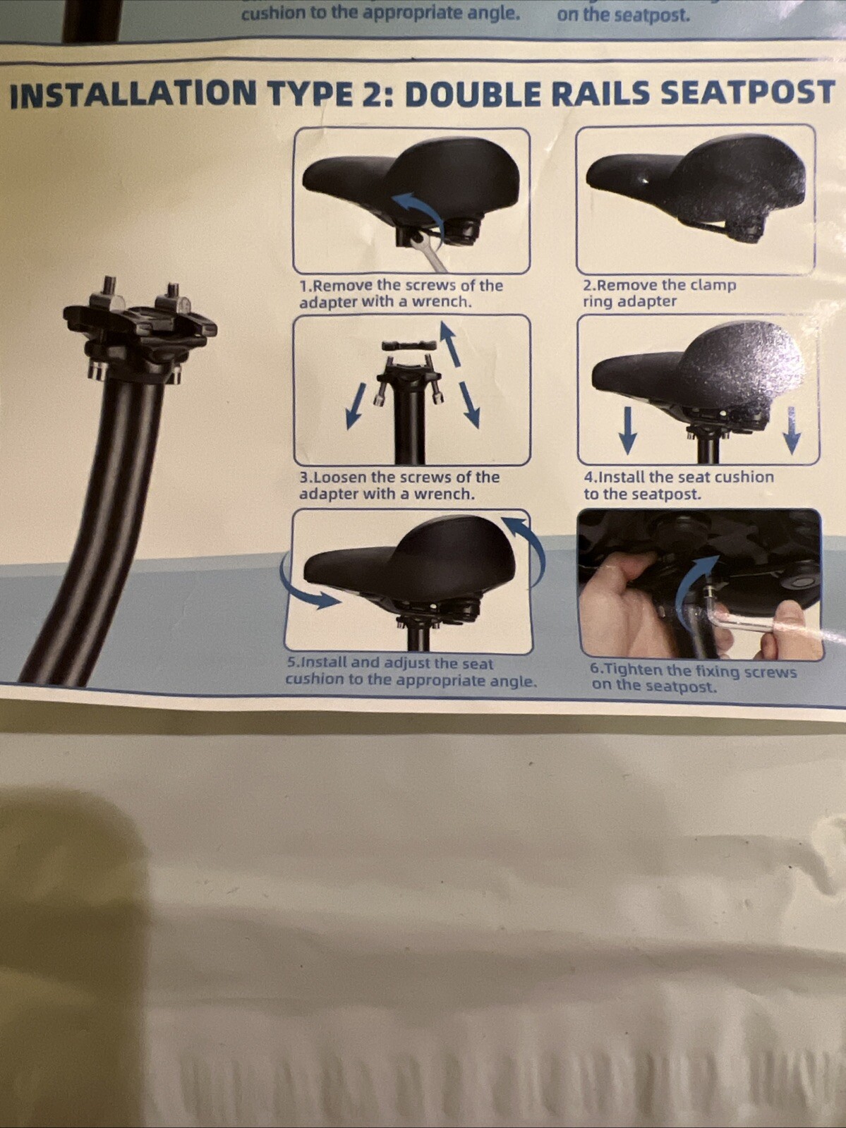 CDYWD Oversized Bike Seat for Men Women Comfort, Extra Wide Bicycle Seat Cush