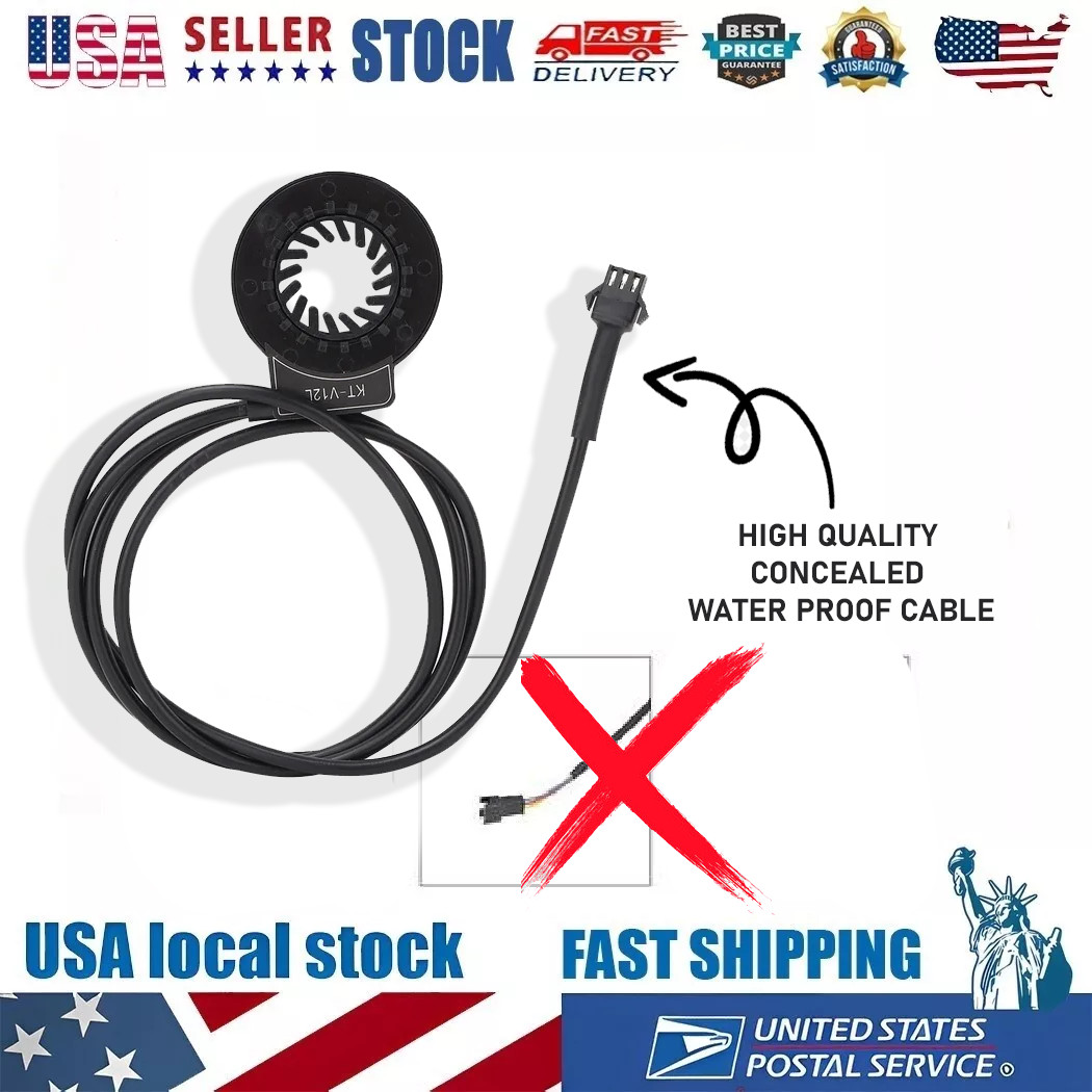 1PC – E-Bike 12 Magnet Double Hall Pedal Assist Sensor PAS System.Sensor.Part US