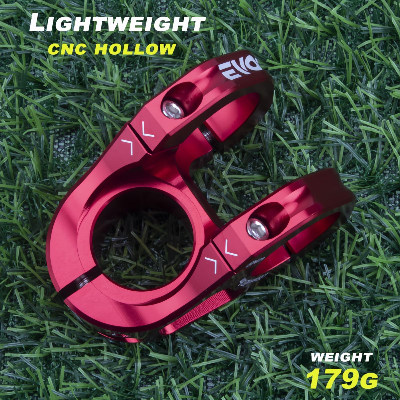 Bike Stem 35mm Short MTB Handlebars Riser Ultra-Light CNC Aluminum Alloy 31.8…