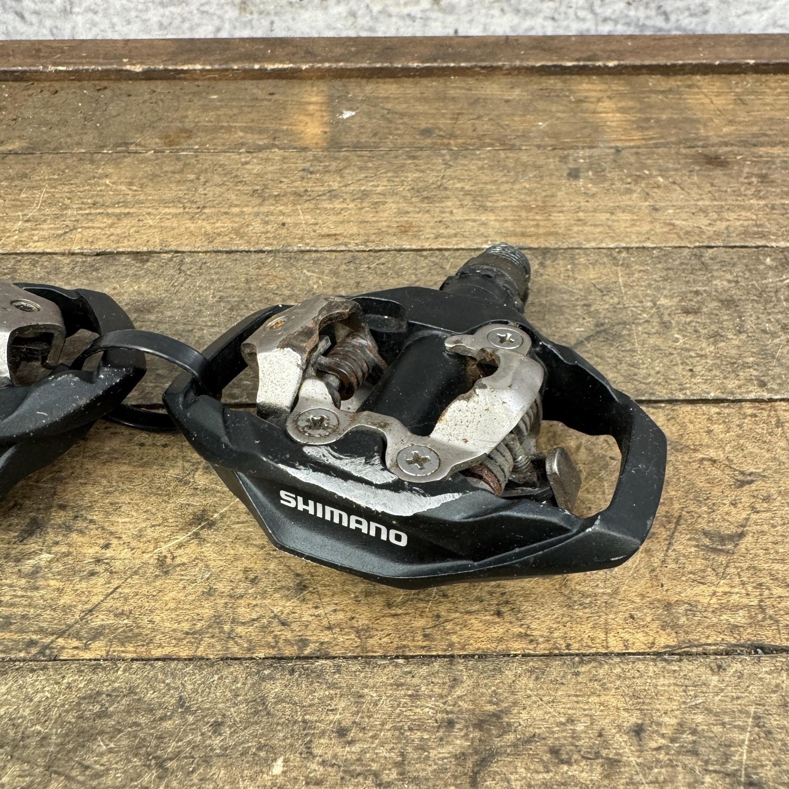 Shimano SPD PD-M530 Clipless Bike Pedals 9/16 Black Pair 450g MTB Gravel