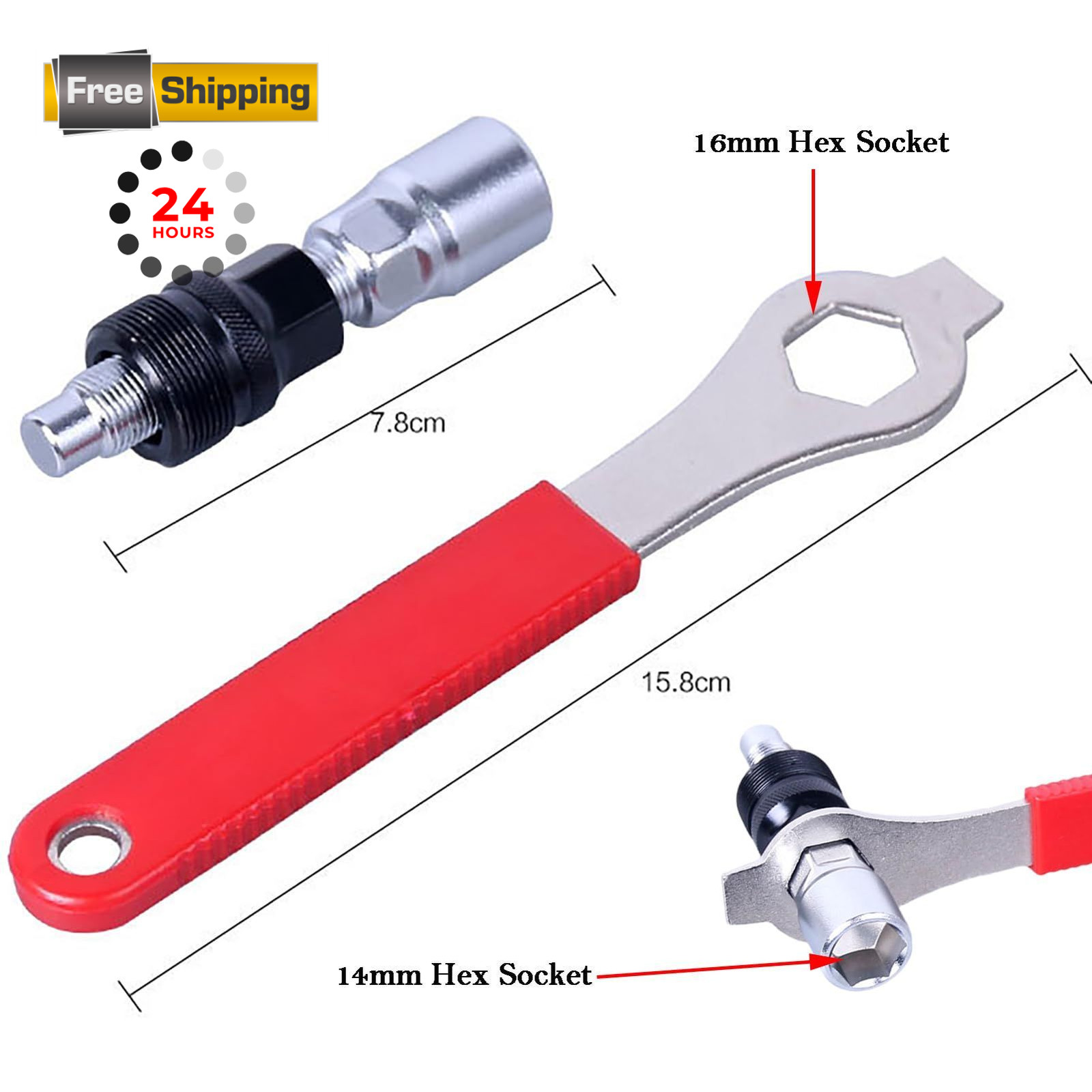 Bike Crank Puller Tool, Bicycle with Bottom Bracket General, sliver