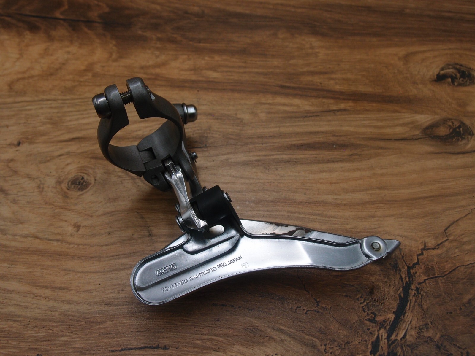1988 MTB front derailleur Shimano Exage Mountain Alpine FD-M450 bottom 28.6 mm