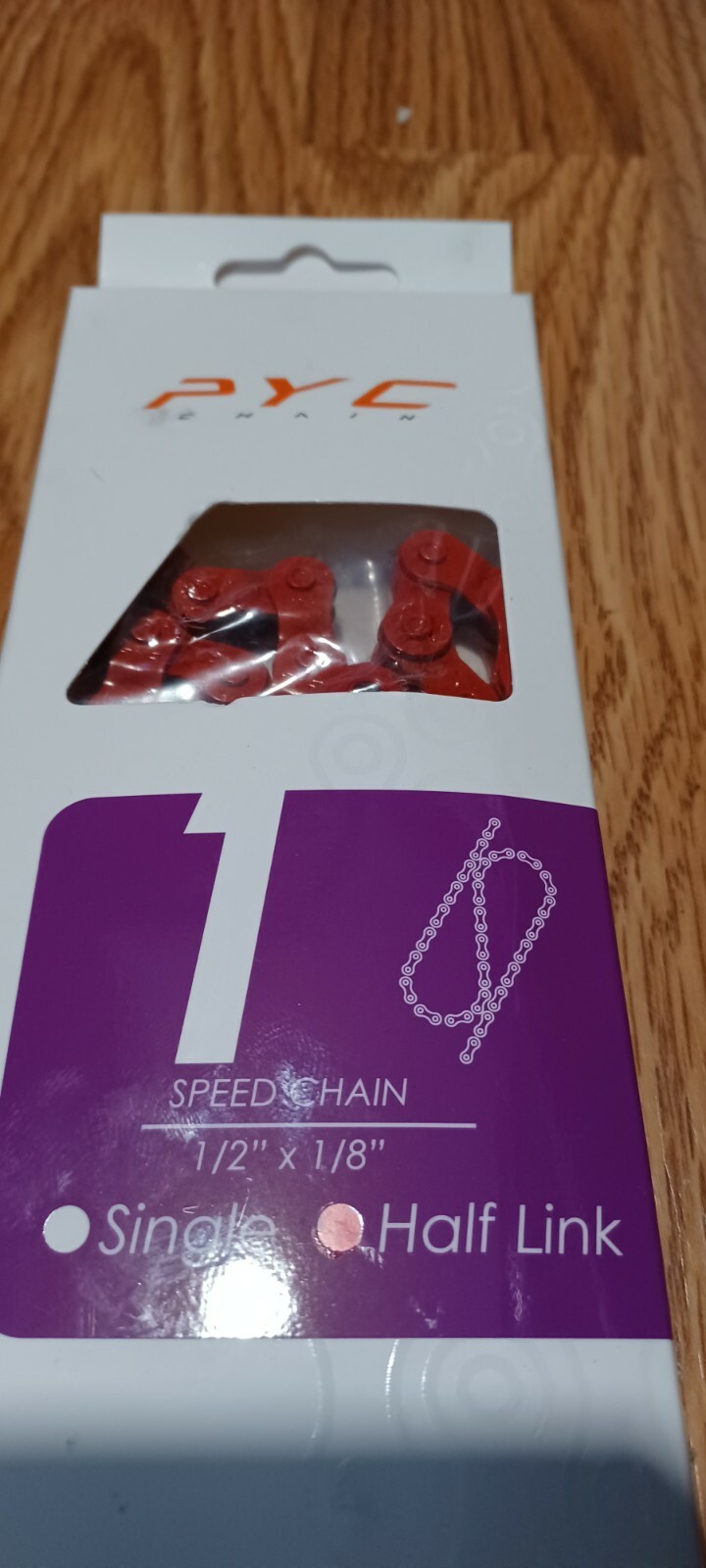 PYC 1/2 LINK red BMX BIKE CHAIN FREESTYLE BMX STRONG BIKE CHAIN SM FIT CULT NE