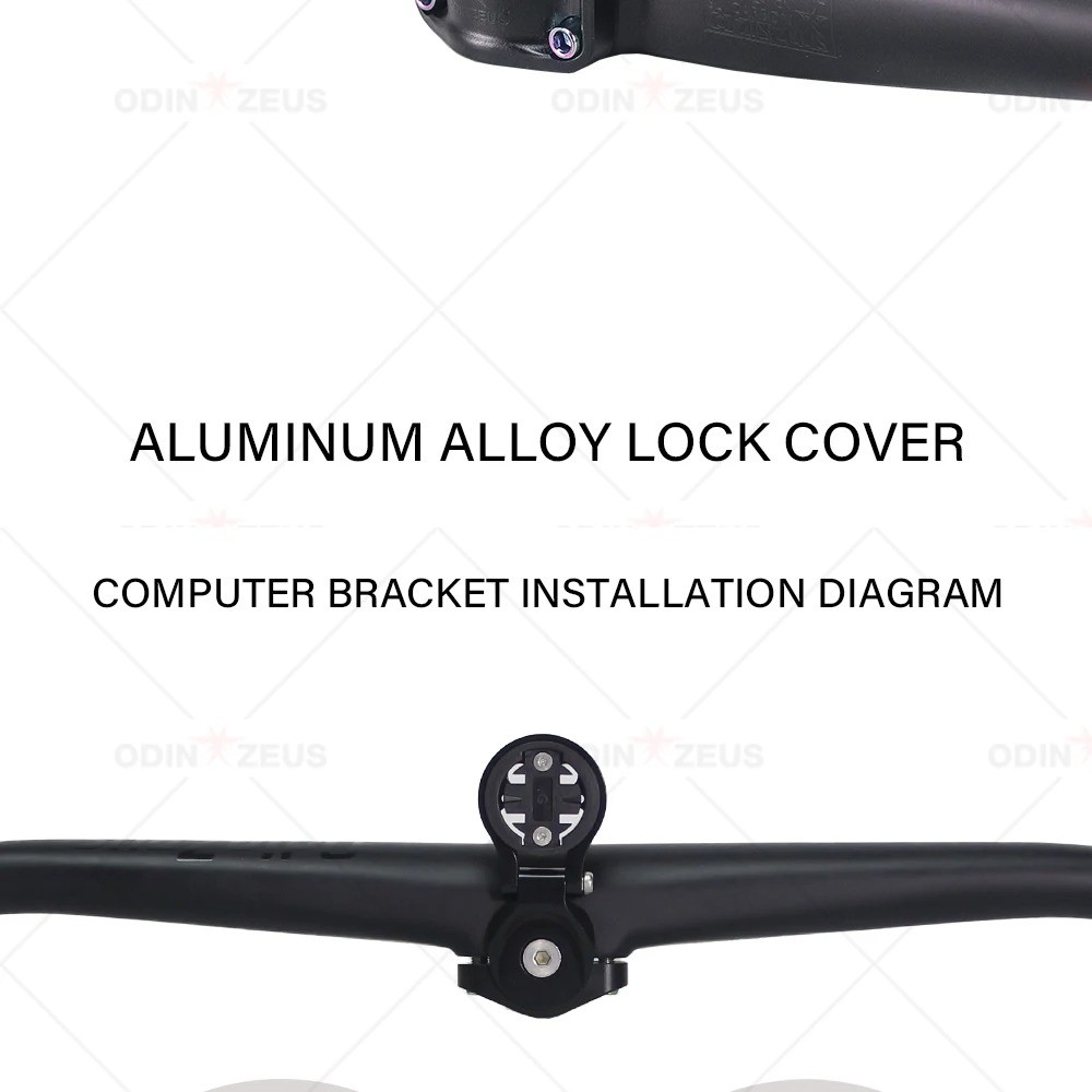 Carbon Fiber MTB Bike Integrated Handlebar Matte 35*720mm with Computer Mount