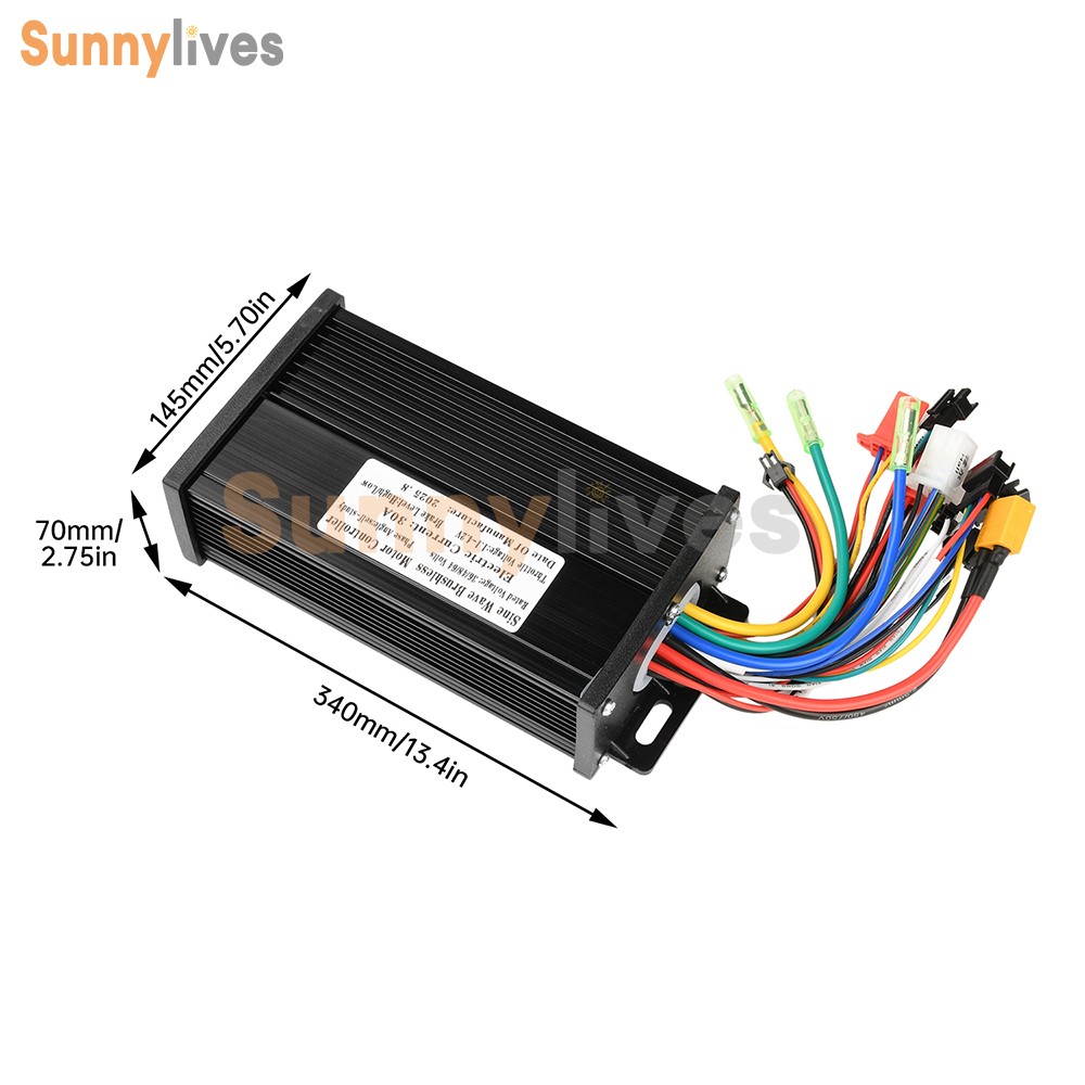 36V 48V 64V 40A 30A 20A Brushless Motor Controller E-Bike S866 LCD Display Meter