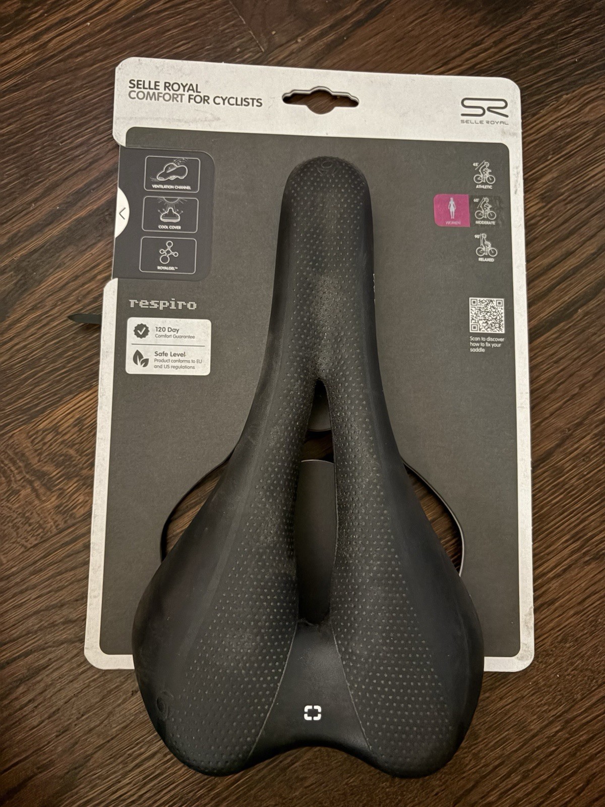 Selle Royal Respiro Saddle – Manganese, Black, Moderate Woman