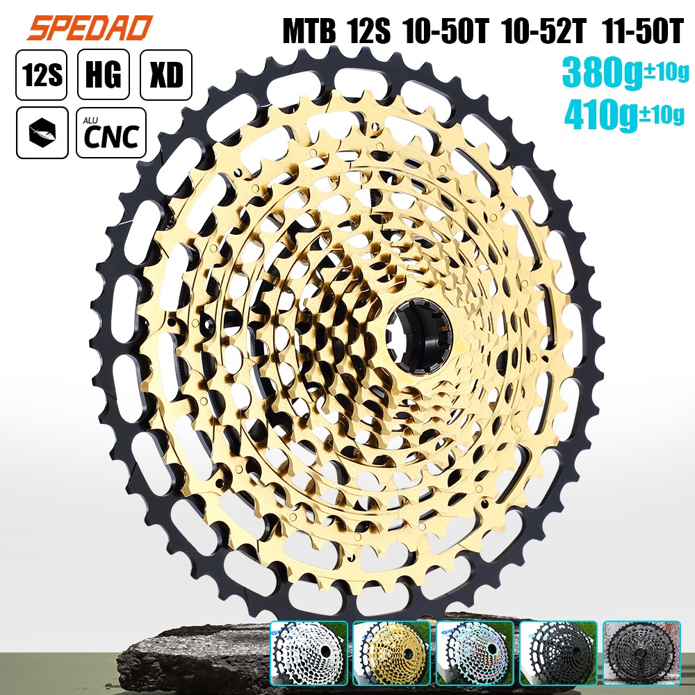 SPEDAO 12S MTB Cassette 10-52T 10-50T 11-50T XD HG Freewheel Lightweight CNC