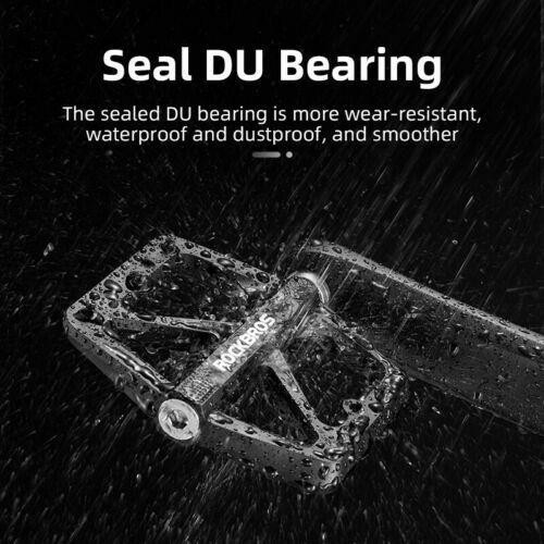 MTB BMX Bike Pedals DU Sealed Bearing Lock Widen Nylon Bicycle Pedals Cycling