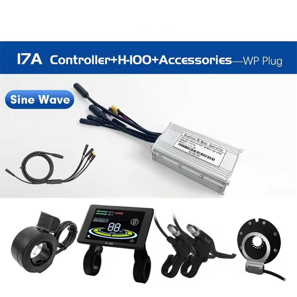E-bike 17A 26A 30A 3 Mode Sine Wave Controller 36V 48V 250W-1000W w/ Display Set