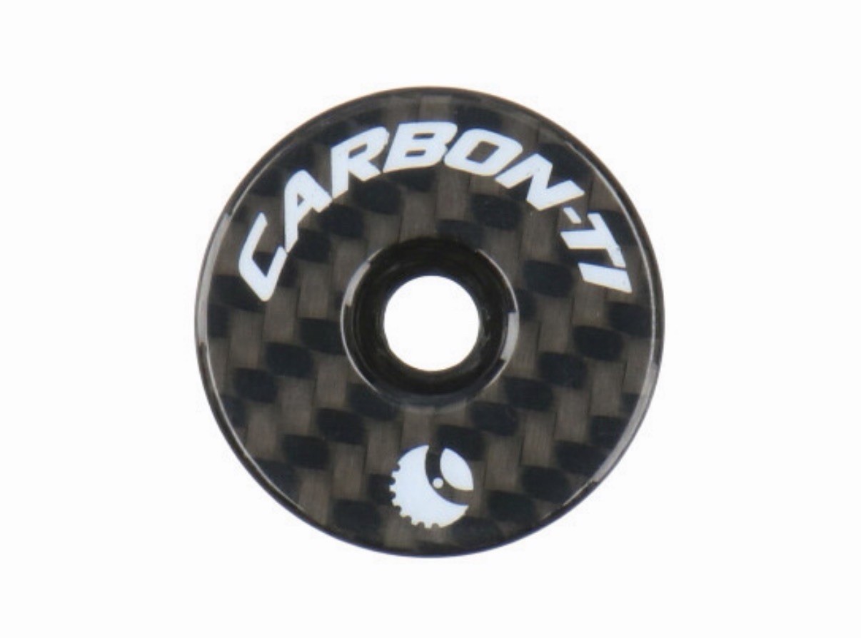 Carbon-Ti X-Cap Carbon ultralight headset cap for 1.1/8″ stems 3k gloss New