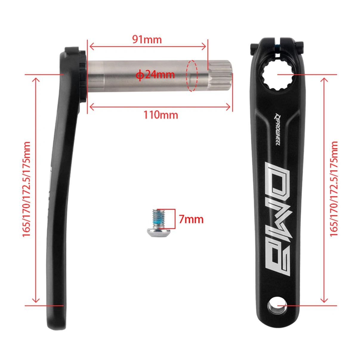 Road Gravel Bike 3 Bolts Direct Mount Crankset 170/172.5/175mm 40-58T Chainring