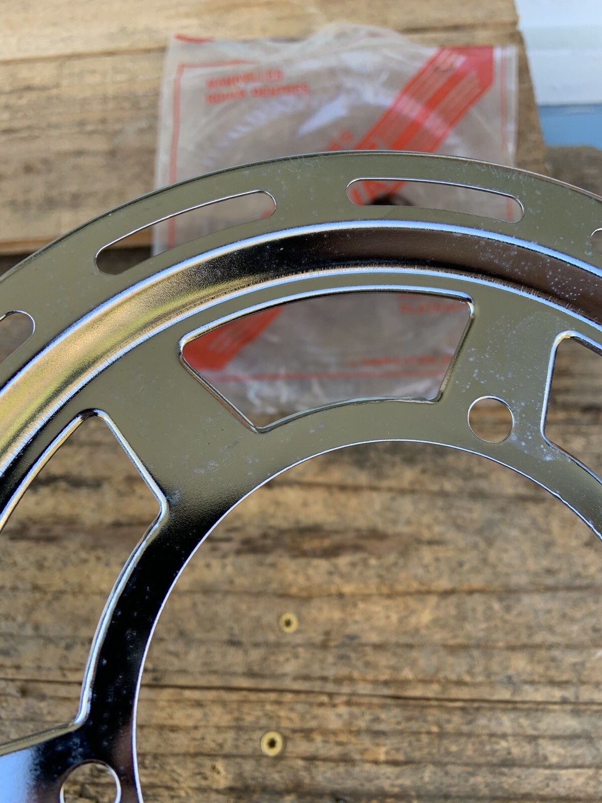 NOS Chrome Nervar Deep Dish 52t Chain Ring Protector,Guard Road Bike Tour-France