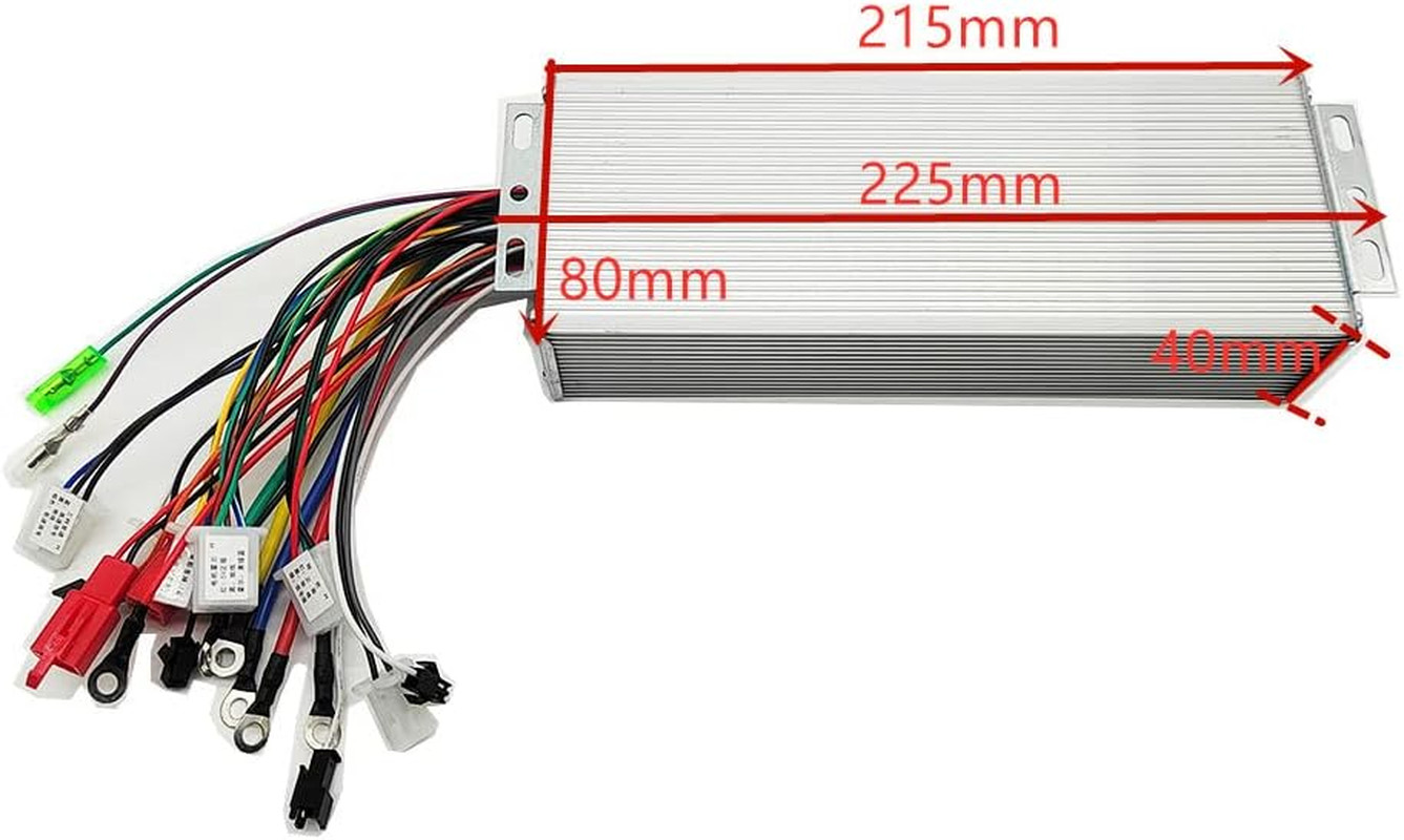 Brushless Controller 48V 60V 64V 1000W Maximum Current 40A Aluminium Alloy for E