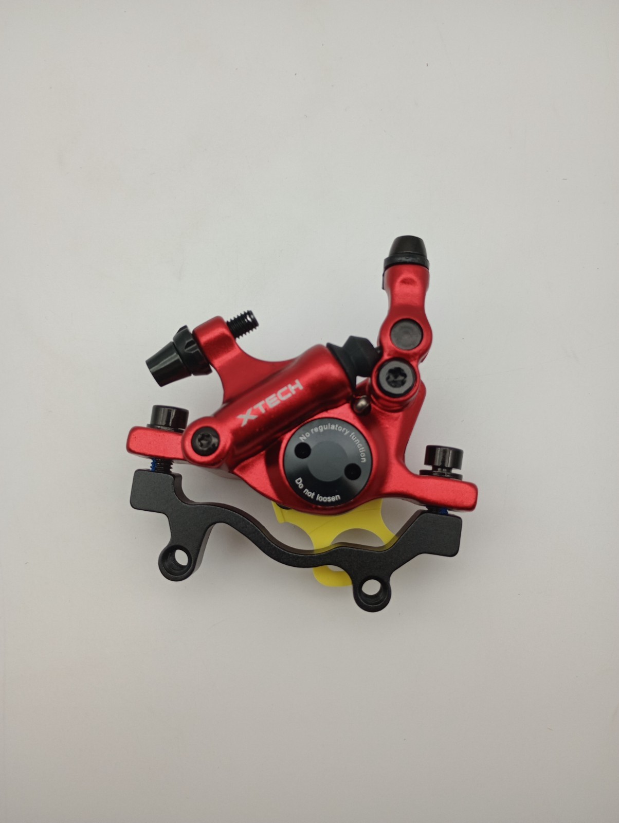Hydraulic Disc Brake Calipers for Mountain Bikes – Front & Rear Set, Red, XTech