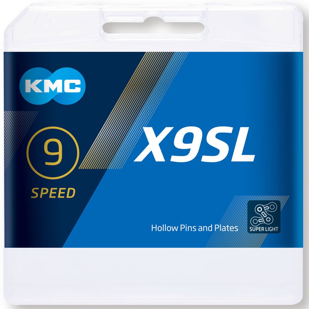 KMC Unisex – Erwachsene X9SL Ti-N X9 SL 9-Fach Kette gold
