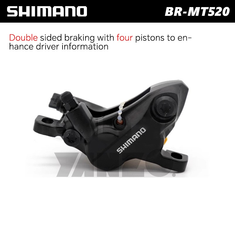 Shimano BR-MT520 Hydraulic Disc Brake 4 Pistons Caliper PM Front/Rear/Pair OE
