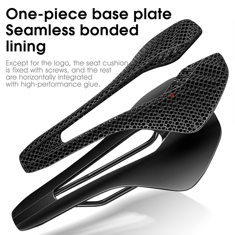 WEST BIKING Carbon Fiber Nylon 3D Printed Saddle Road Bike Hollow Bicycle Saddle