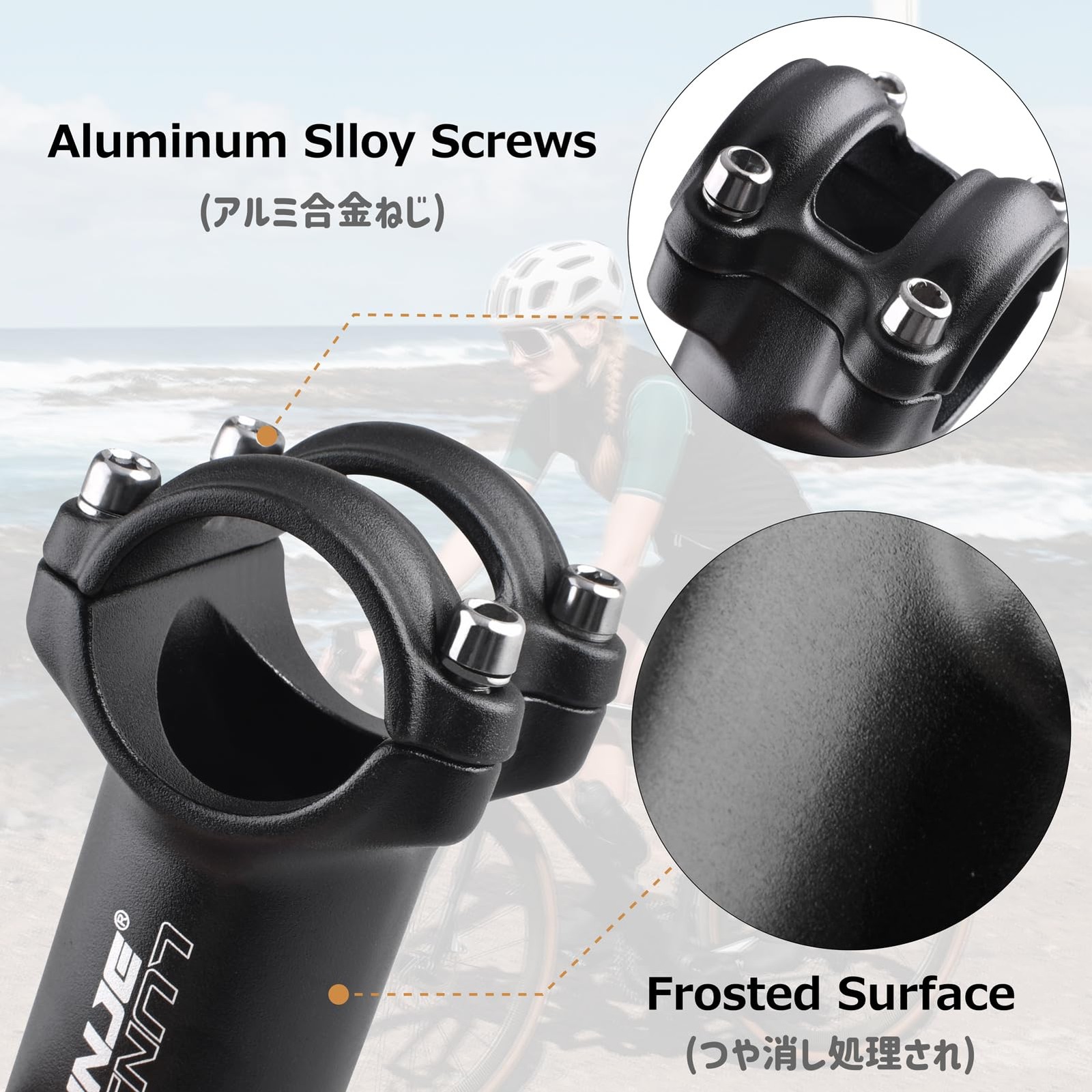 Azarxis 31.8mm Bike Stem – 60mm 70mm ±7° – 31.8 x 60mm, #01 7° – x