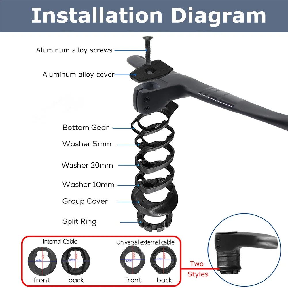 Full Carbon Internal Cable Integrated Road Bike Handlebar -10 Degree 360-420mm