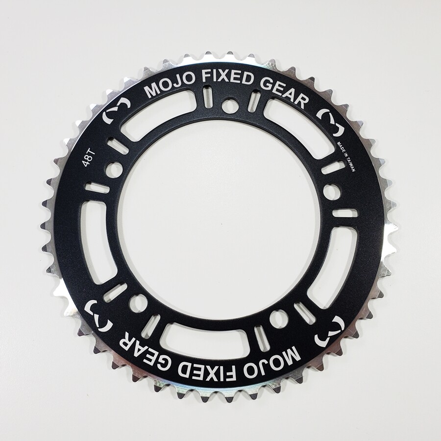 MOJO Fixed Gear Chainring 48T – 130 BCD Track Fixie single speed 1/8″ – BLACK