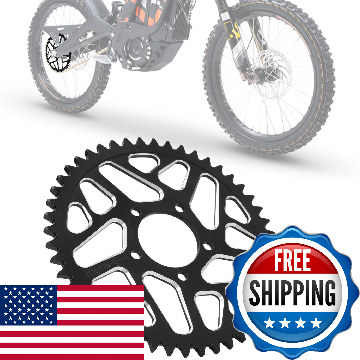 Iuvwisn 48T Sprocket Cnc For Lbx Talaria Eride Pro Ss 2.0 3.0 Rawrr Mantis