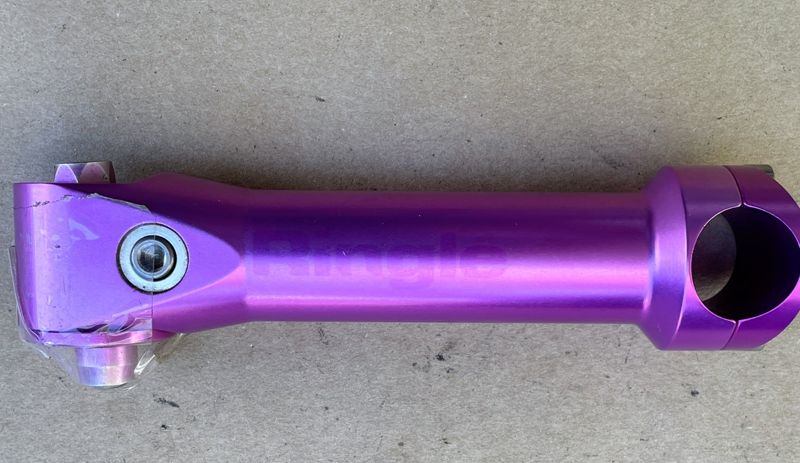 Vintage Ringle Zooka purple anodized threadless stem 1 1/8″, 145mm, 25.4 clamp