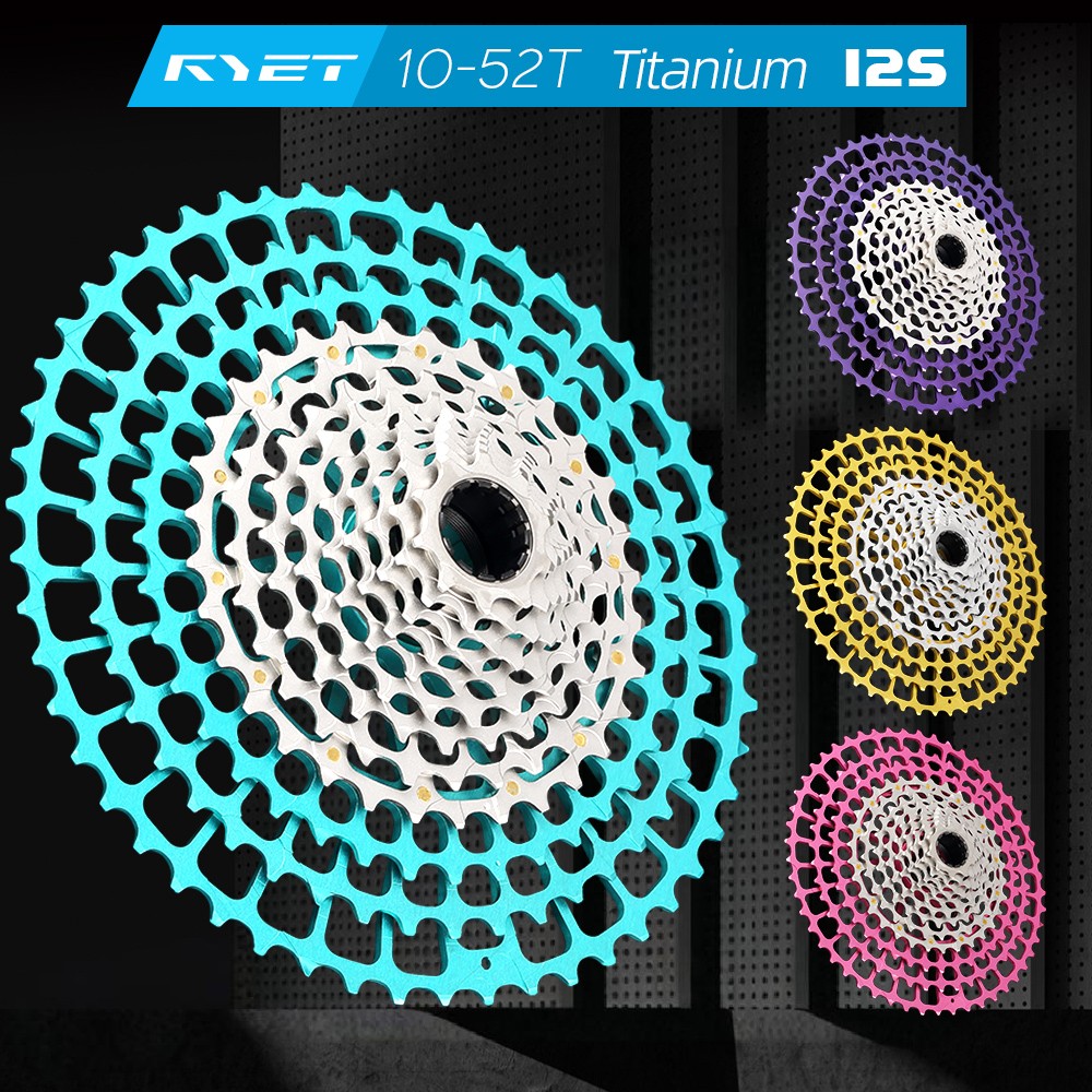 Ultralight RYET 12S MTB Cassette 10-52T Titanium Aluminum CNC