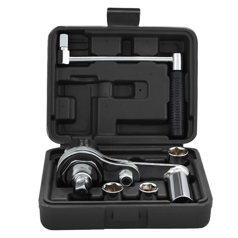 Hand Operated Power Wrench with 16:1 Gear Ratio and Black Silver Finish
