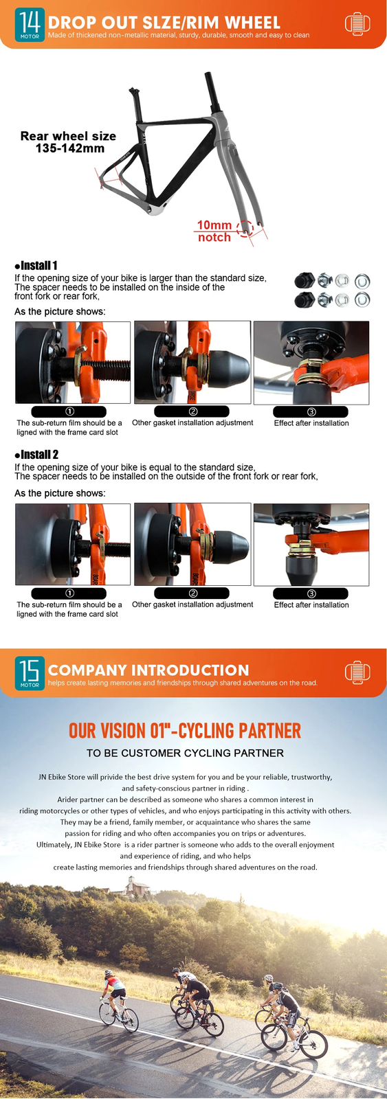 48V 750W 1000W MTB E-bike High Speed Brushless Rear Rotate/Cassette Hub Motor