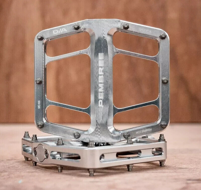 Pembree D2A MTB Flat Pedals Silver Made in UK