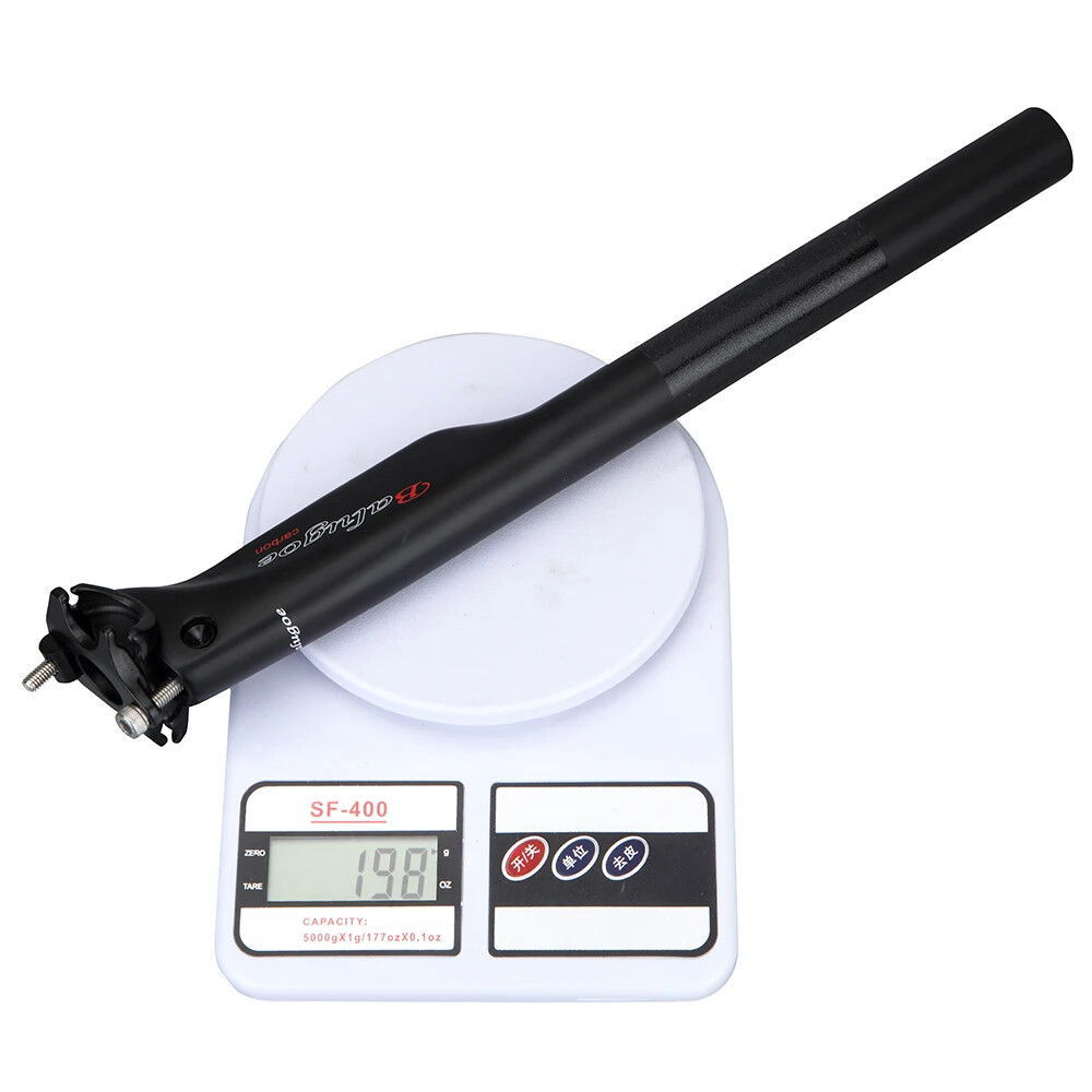 Carbon Fiber Bike Seat Post Saddle Tube Handlebar Stem Genuine Shock Car Car Rod