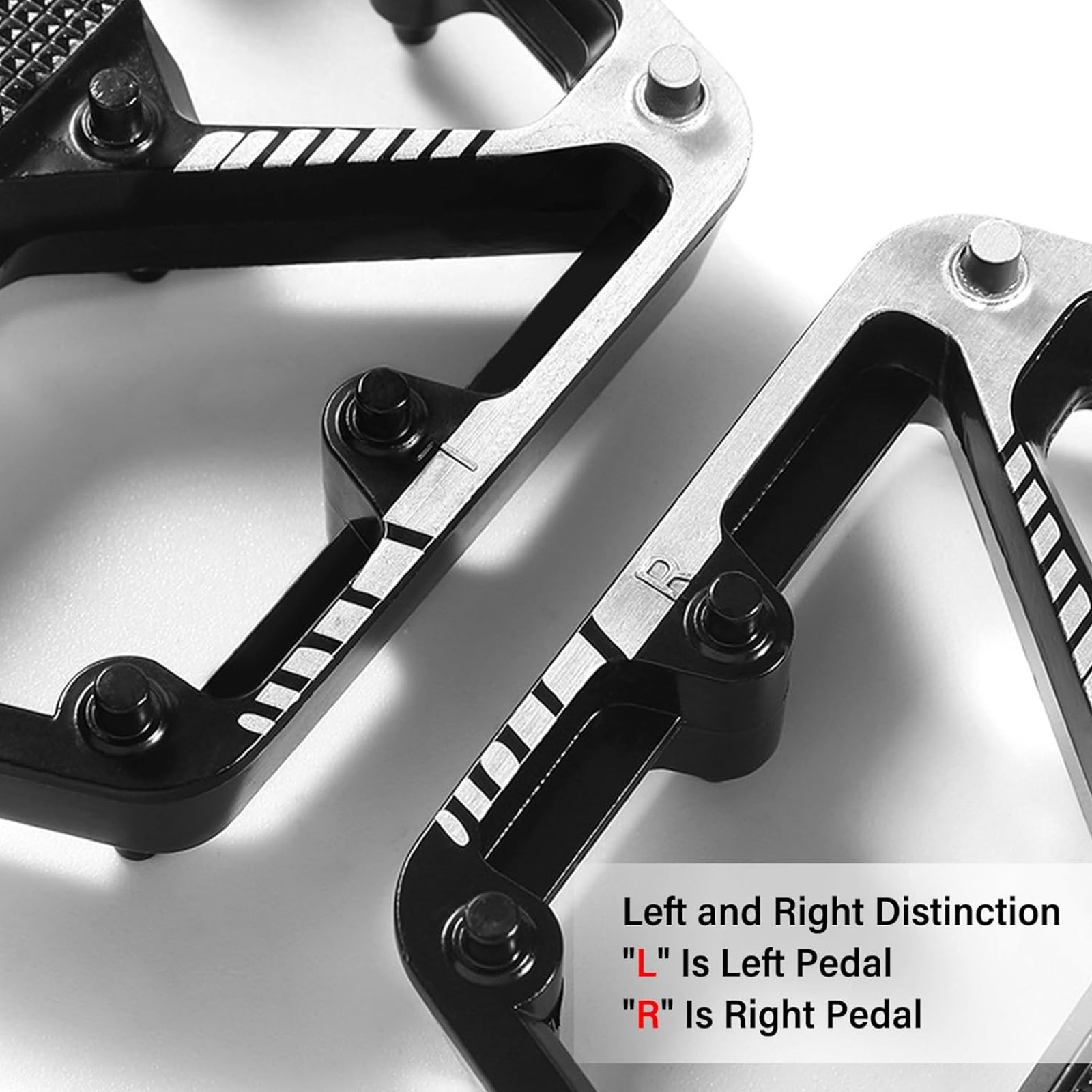 2 Pcs 4″ Bike Pedals MTB Road Bicycle Aluminum Alloy Non-Slip Sealed Bearing