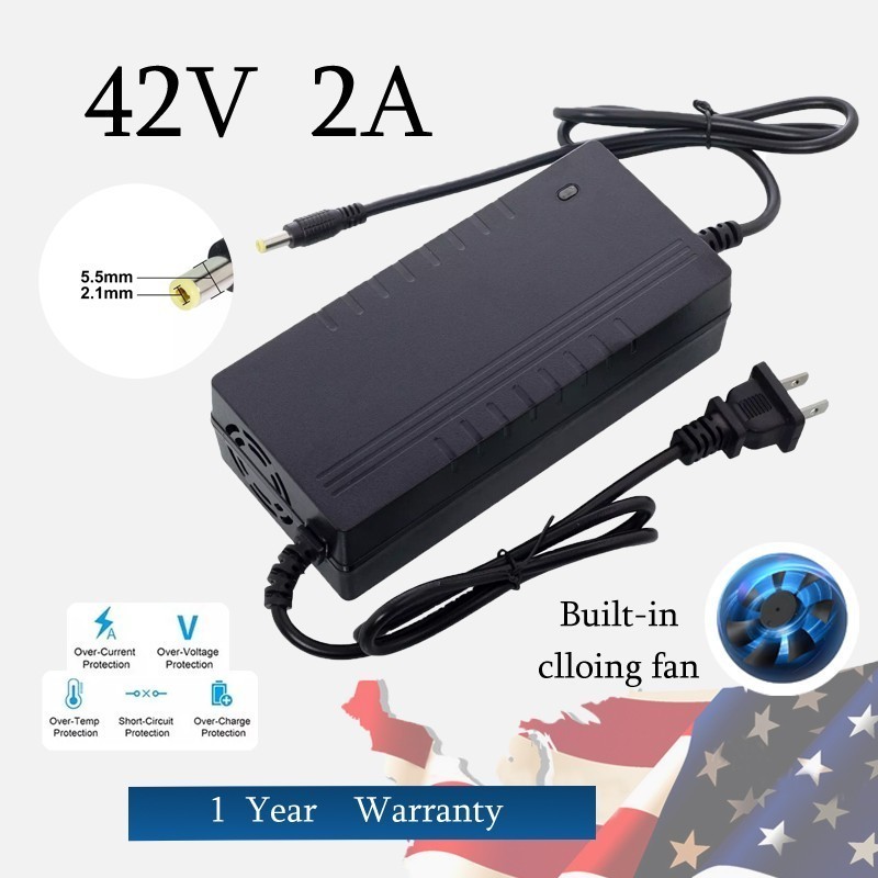 42V2A Smart Battery Char ger f o 36V Lithium Battery Ele ctric Bi cycle Ch arger