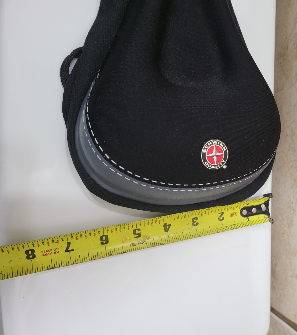Schwinn Quality Gel Bicycle/Bike Seat Pad Black Adjustable