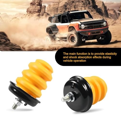 2 PCS Rear Axle Bumper with Nuts – Crack-Resistant OEM Jounce Bumper